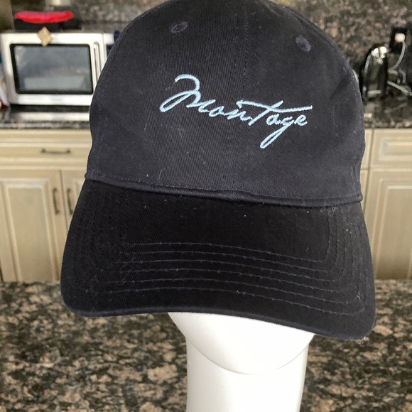 MONTAGE LAGUNA BEACH EMBROIDERED COTTON BASEBALL CAP ADJUSTABLE - Picture 1 of 6